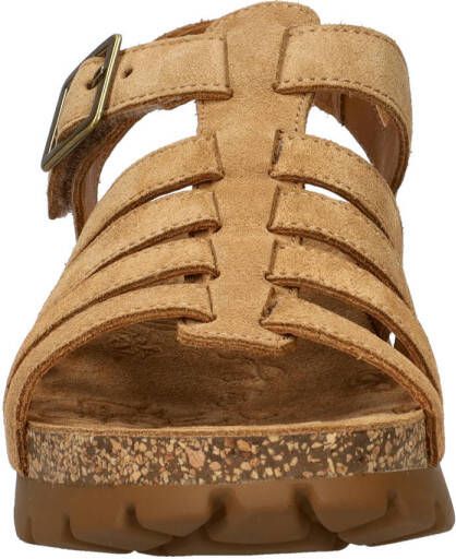 Panama Jack suède sandalen cognac
