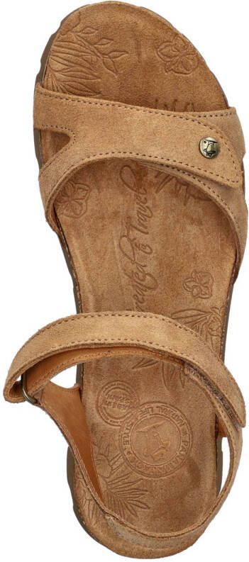 Panama Jack Sulia Basics suède sandalen cognac