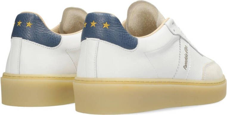 Pantofola d'Oro Argentario leren sneakers wit lichtbeige