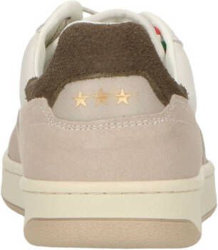 Pantofola d'Oro Baveno leren sneakers wit beige