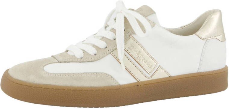 Paul Green leren sneakers wit beige