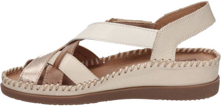 Pikolinos Cadaques leren sandalen beige