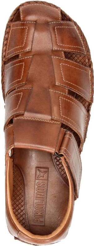 Pikolinos leren sandalen cognac