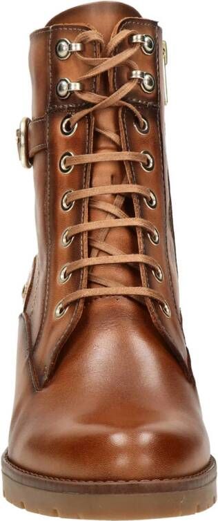 Pikolinos Llanes leren veterboots cognac