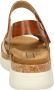 Pikolinos Comfortabele Damessandaal Bruin Wit Brown Dames - Thumbnail 4