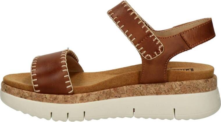Pikolinos Palma leren sandalen cognac
