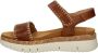 Pikolinos Palma leren sandalen cognac - Thumbnail 3