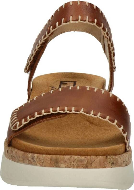 Pikolinos Palma leren sandalen cognac