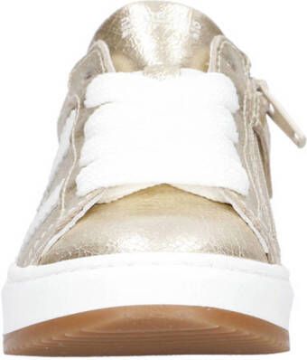 Pinocchio leren sneakers goud