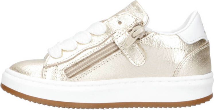 Pinocchio leren sneakers goud