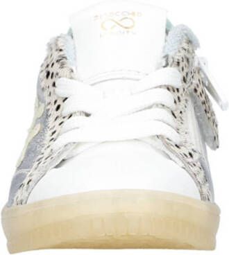 Pinocchio leren sneakers zilver