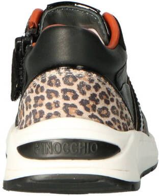 Pinocchio leren sneakers zwart