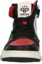 Pinocchio P1246 Hoge sneakers Leren Sneaker Jongens Kids Zwart - Thumbnail 6