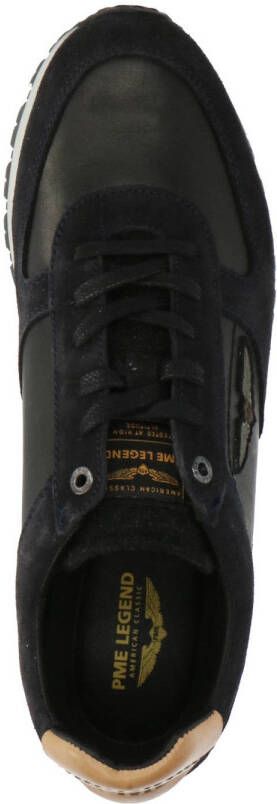 PME Legend Runner Lockplate leren sneakers donkerblauw