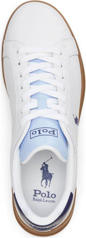 POLO Ralph Lauren Heritage Court leren sneakers wit