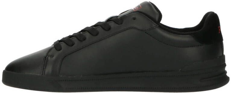 POLO Ralph Lauren Heritage Court leren sneakers zwart