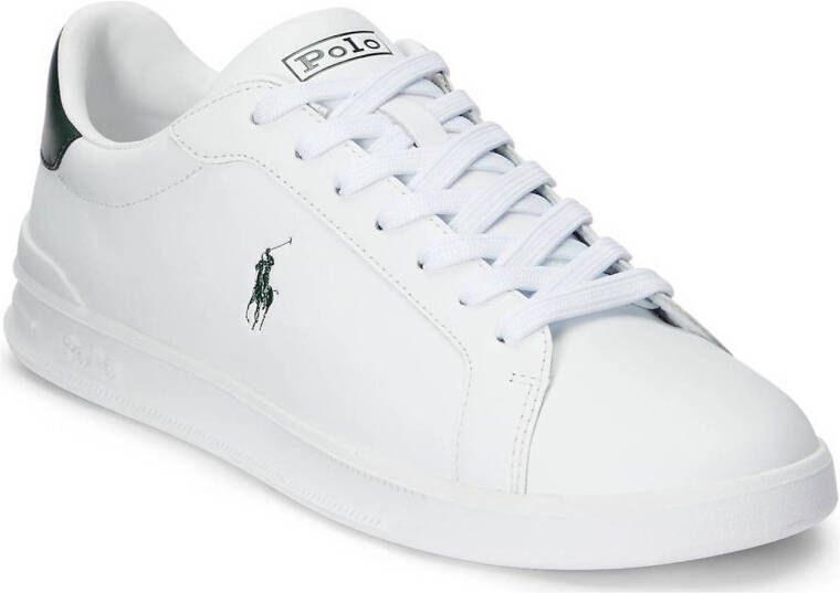 POLO Ralph Lauren Heritage Court leren sneakers wit groen