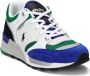 POLO Ralph Lauren leren sneakers wit blauw groen - Thumbnail 4
