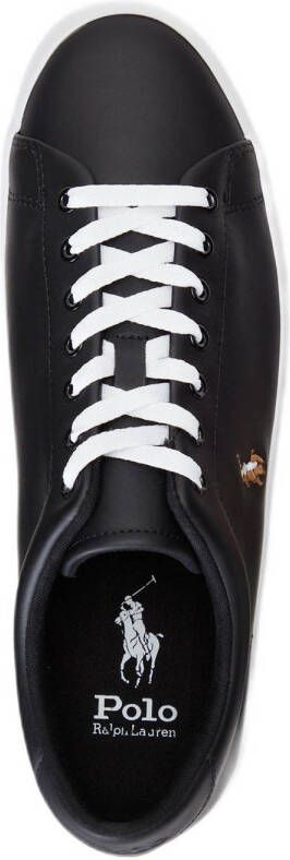 POLO Ralph Lauren Longwood leren sneakers zwart