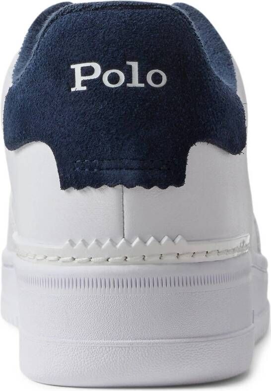 POLO Ralph Lauren Masters Court PP leren sneakers wit donkerblauw