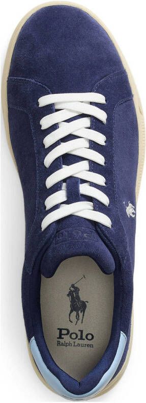 POLO Ralph Lauren suède sneakers donkerblauw