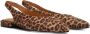 POSH by Poelman Anna slingback loafers met panterprint cognac donkerbruin - Thumbnail 4