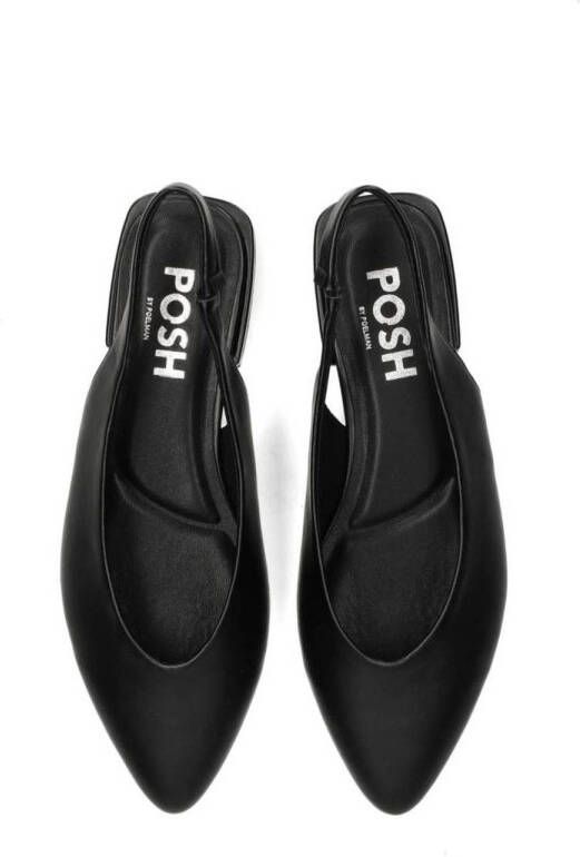 POSH by Poelman Anna slingback loafers zwart
