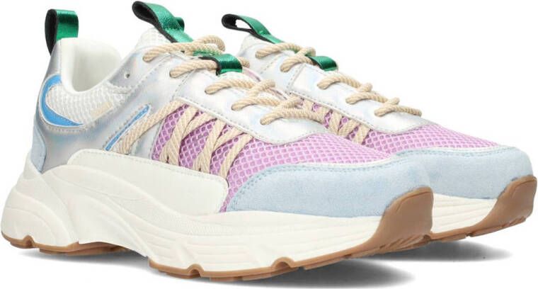 POSH by Poelman Ayoki chunky sneakers lichtroze blauw