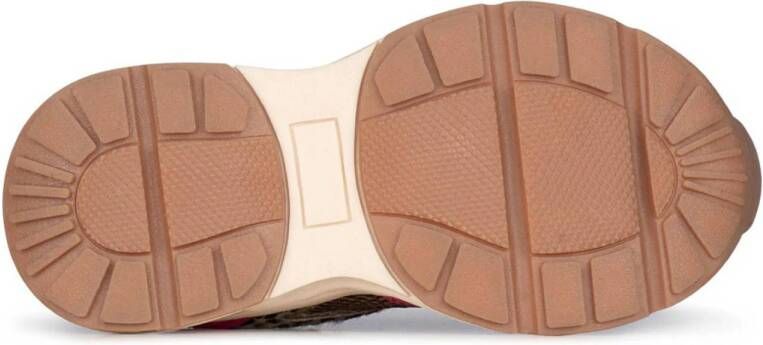 POSH by Poelman Ayokij chunky sneakers groen lila roze