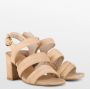 POSH by Poelman BO Dames Sandalen met hak Beige - Thumbnail 2