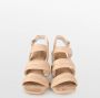 POSH by Poelman BO Dames Sandalen met hak Beige - Thumbnail 3