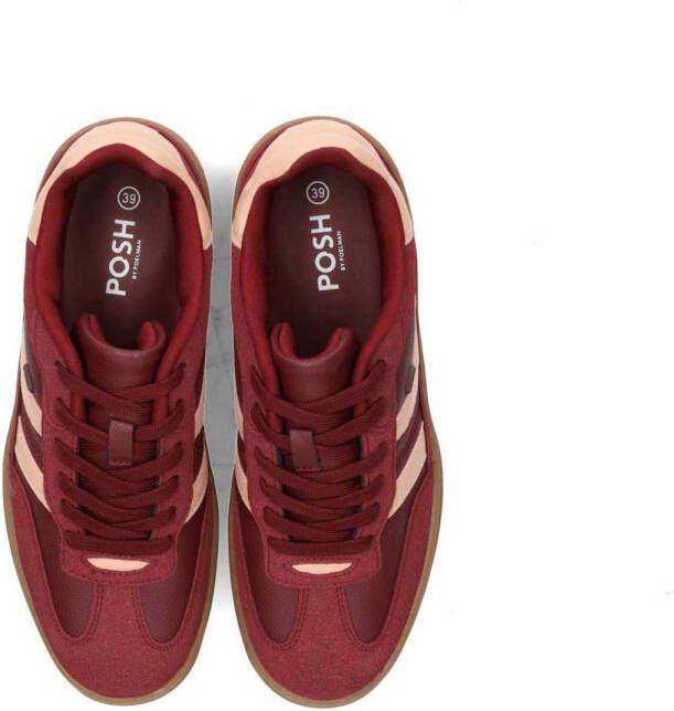 POSH by Poelman Bodie sneakers donkerrood