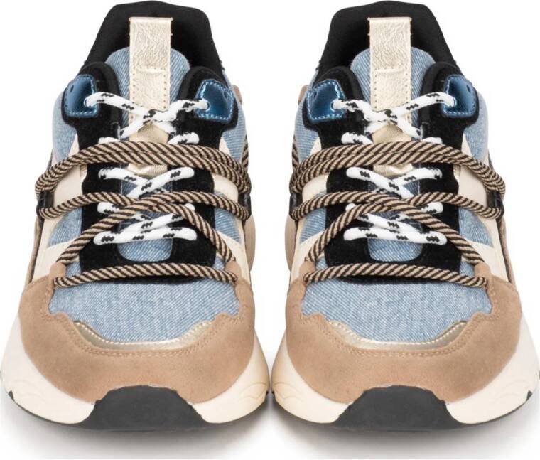 POSH by Poelman Cari chunky sneakers blauw beige