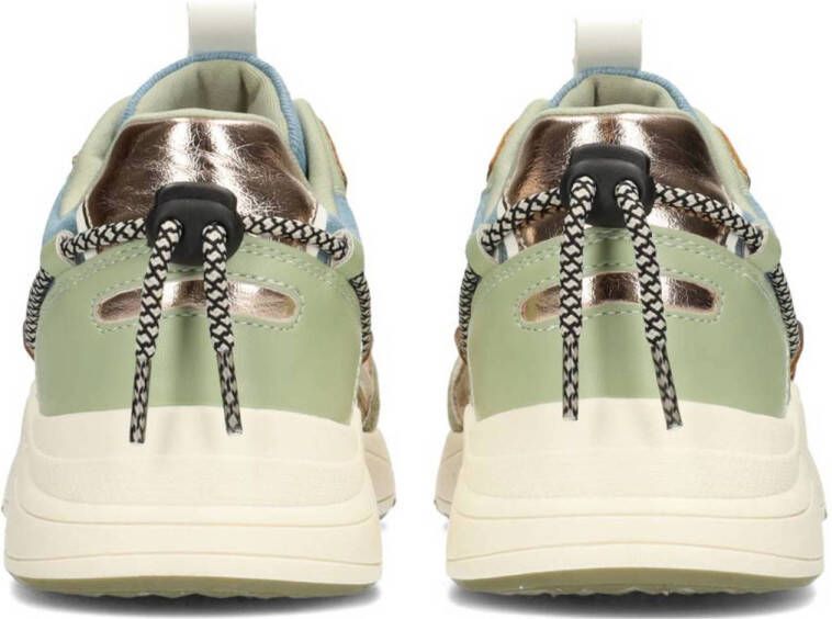 POSH by Poelman Cari chunky sneakers lichtgroen multi