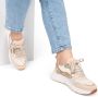 POSH by Poelman CAROCEL Dames Sneakers Beige met combinatie - Thumbnail 4