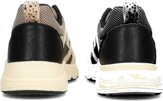 POSH by Poelman Carocel chunky sneakers beige zwart