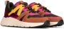 POSH by Poelman CAROCEL Dames Sneakers Bordeaux oranje combinatie - Thumbnail 4