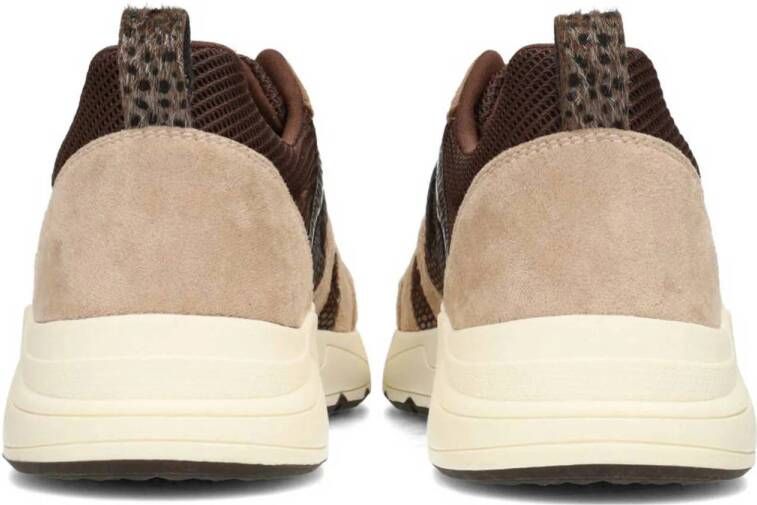 POSH by Poelman Carocel chunky sneakers bruin beige