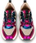 POELMAN C18582X9PSH18 Fuchsia Black Beige Roze Mesh Lage sneakers Dames - Thumbnail 2