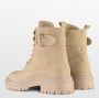 PS Poelman POSH by Poelman Cato veterboots met siergesp beige - Thumbnail 2