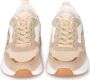 POSH by Poelman CHARLIE Dames Sneakers Beige met oranje combinatie - Thumbnail 2