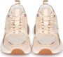 POELMAN beige sneakers van mesh Beige Mesh Lage sneakers Dames - Thumbnail 3