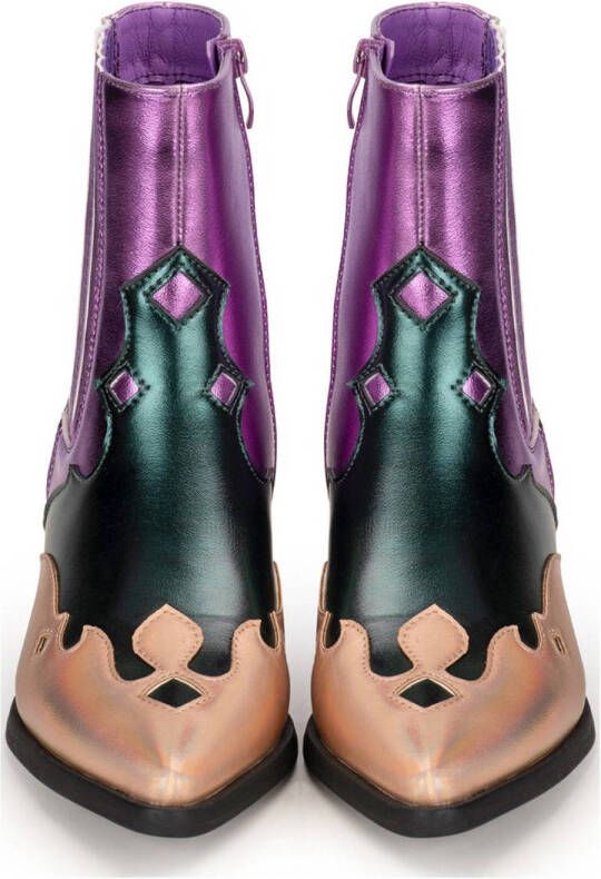 POSH by Poelman cowboylaarzen roze multi