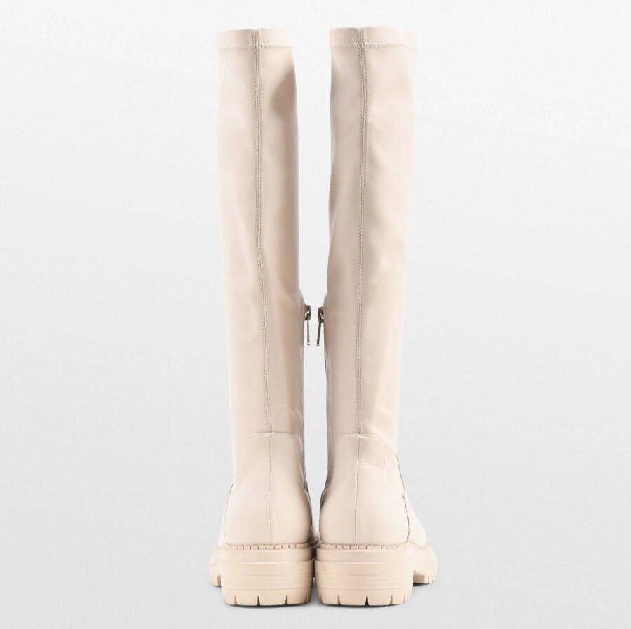 POSH by Poelman Cybele hoge stretch laarzen off white