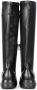 PS Poelman Dames CYBELE PU Imitatieleren Stretch Hoge Laarzen met Stoere Profielzool en Rits Zwart - Thumbnail 4