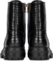 POSH by Poelman Door veterboots met slangenprint zwart - Thumbnail 4