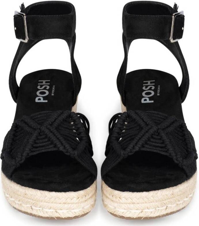 POSH by Poelman espadrilles zwart