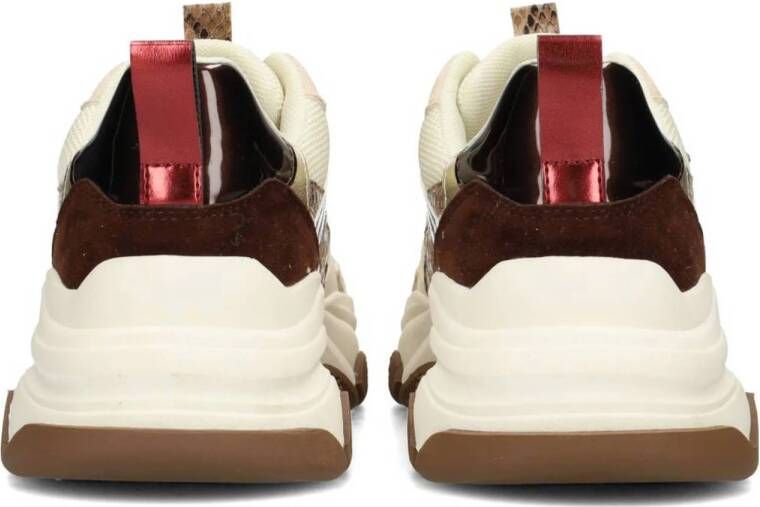POSH by Poelman Gigi chunky sneakers bruin ecru
