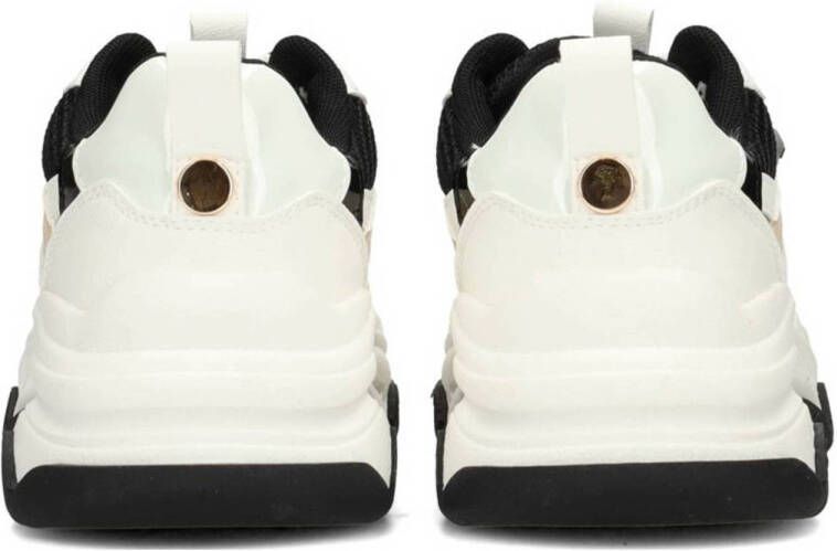 POSH by Poelman Gigi chunky sneakers wit beige zwart