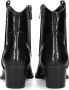 POSH by Poelman JESSIE Dames Enkellaarzen Zwart met slangenprint - Thumbnail 6